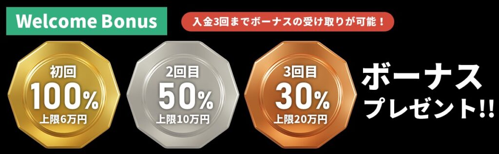 最大36万円の入金ボーナス